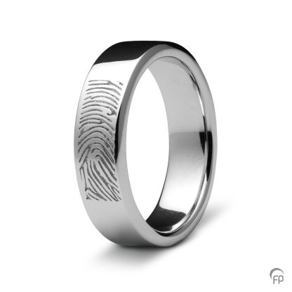 RF 02.8 Ring glanzend met fingerprint