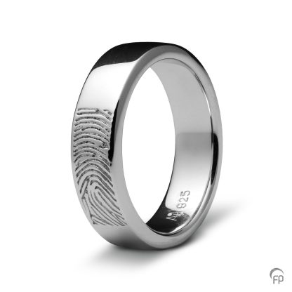 RF 03.6 Ring glanzend met fingerprint